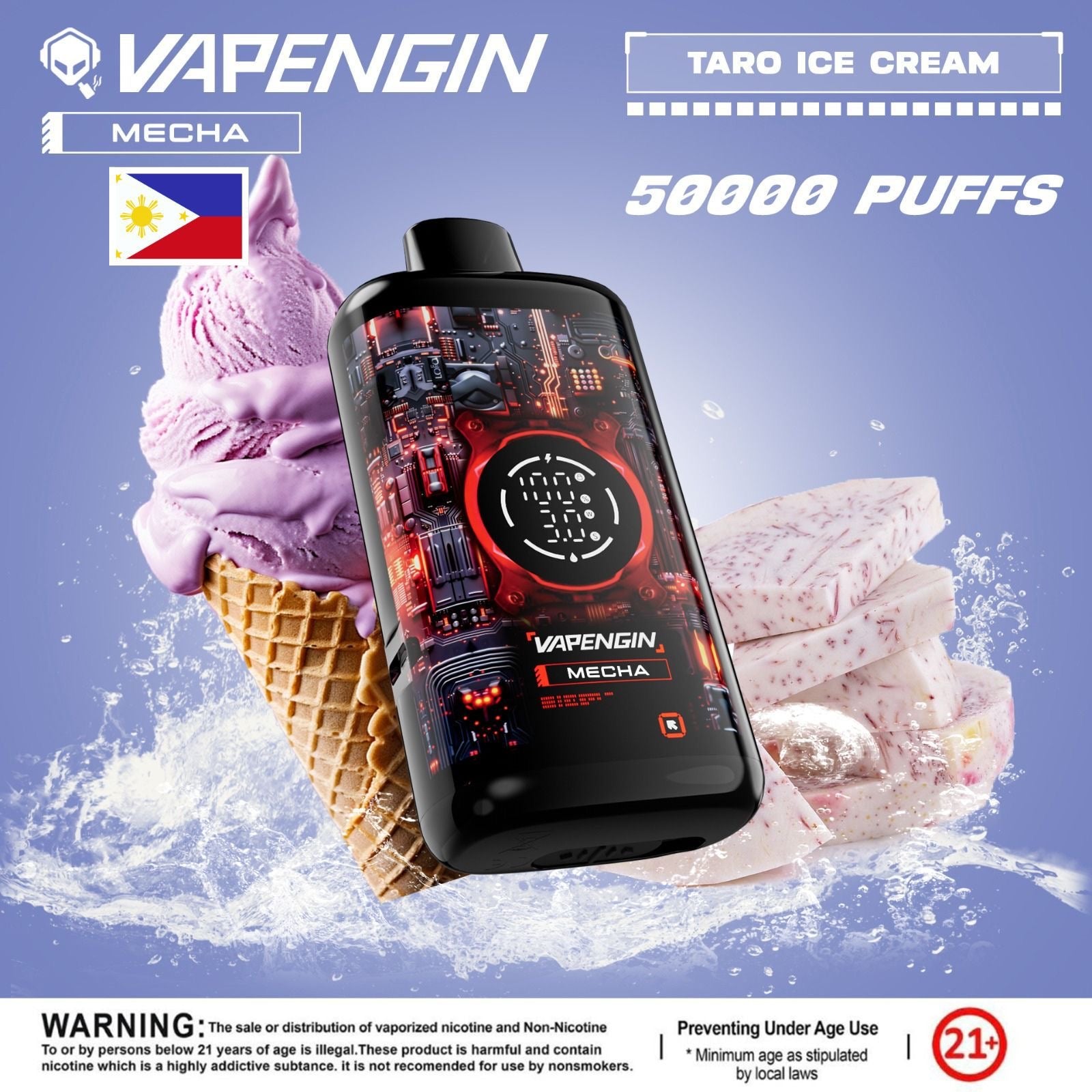 Vapengin Mecha 50000 Puffs Watermelon Ice Disposable Vape UAE