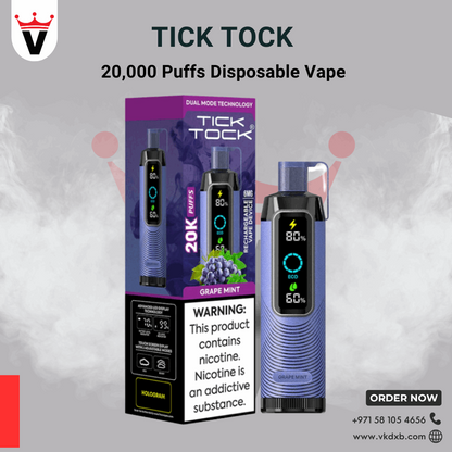 TICK TOCK 20000 PUFFS Disposable Vape in Dubai