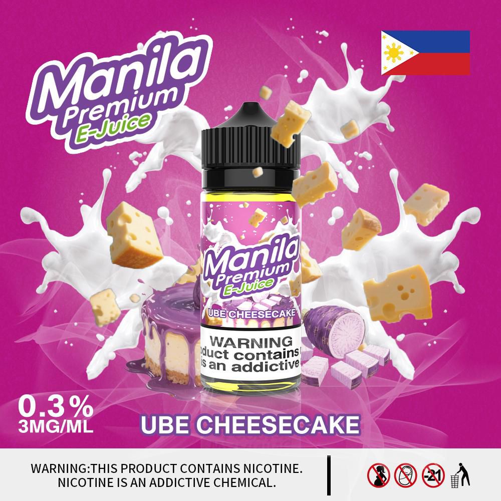 Manila Premium E-Juice Ube Cheesecake 100ml Freebase E-Liquid UAE