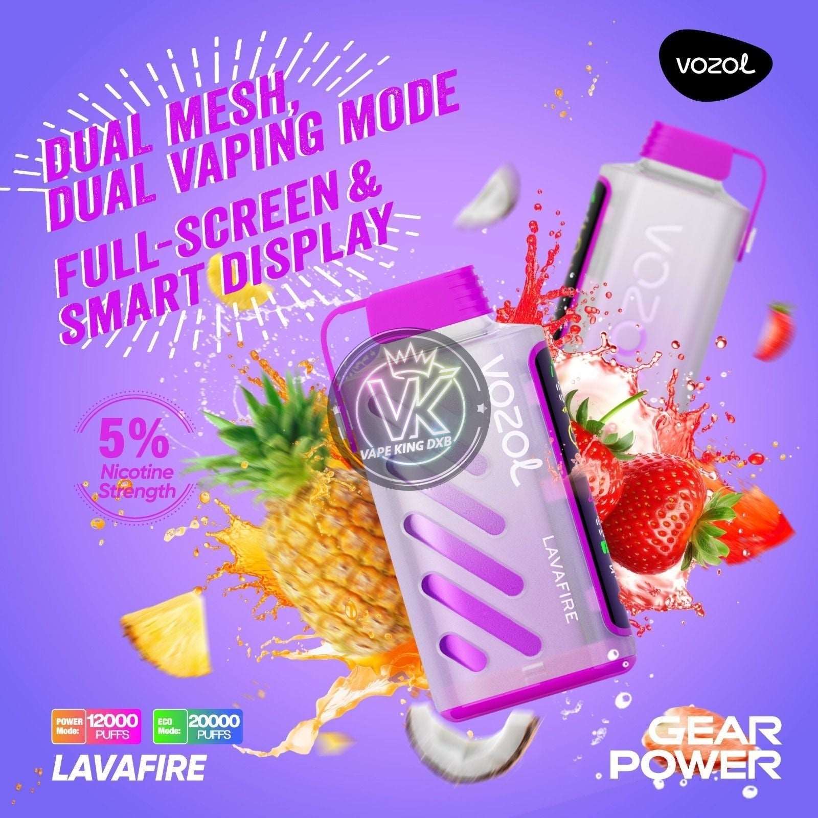 Vozol Gear Power 20000 Puffs Dubai | Rechargeable Disposable UAE | VKDXB Vape king dxb Vozol Gear Power 20000 Puffs Dubai | Rechargeable Disposable UAE | VKDXB Vape king dxb