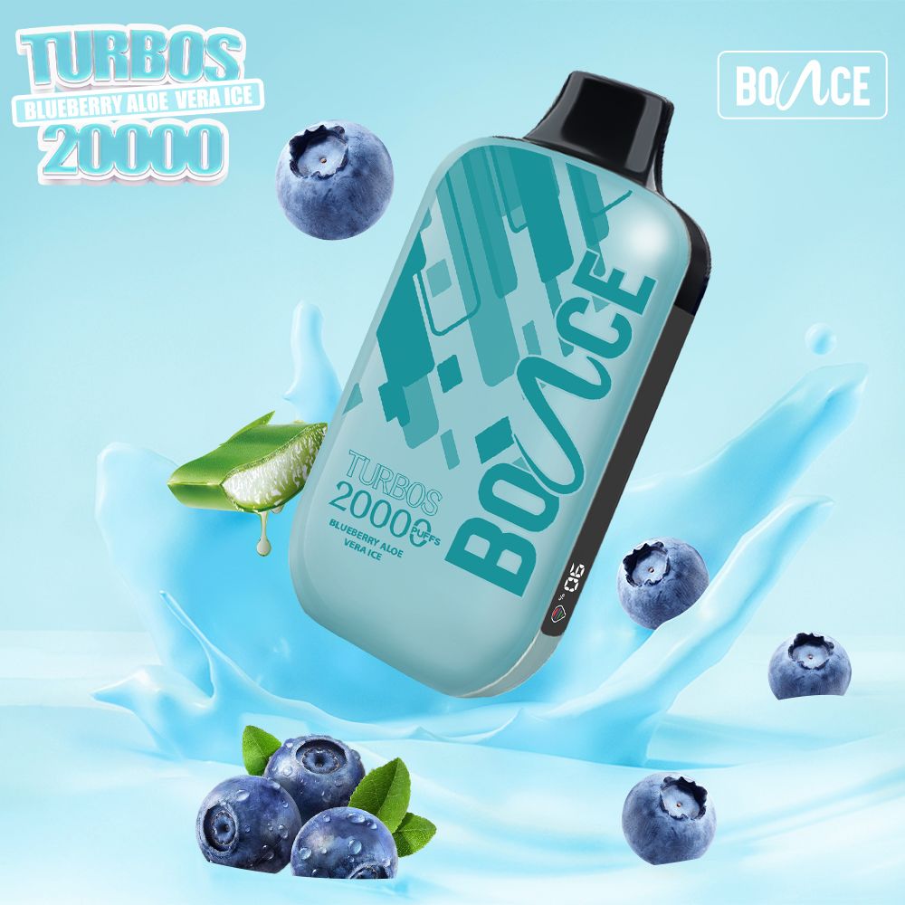 Bounce Vape Turbo 20000 Puffs Blueberry Aloevera Ice – Vape king Dubai UAE

