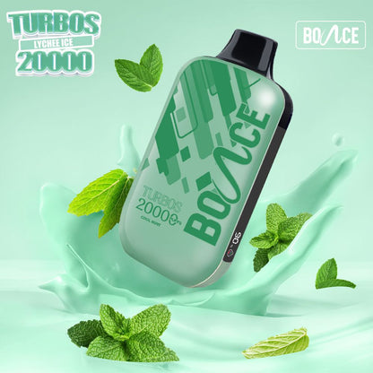 Bounce Vape Turbo 20000 Puffs cool Mint – Long-Lasting Vape UAE from Vape King


