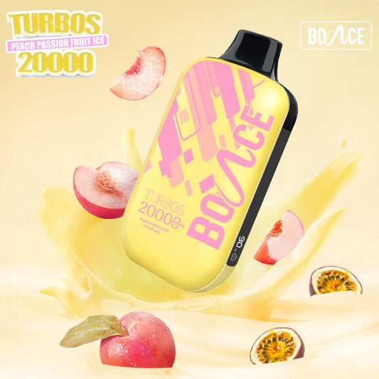 Bounce Vape Turbo 20000 Puffs Peach Passion Fruit Ice – Vape King DXB Dubai

