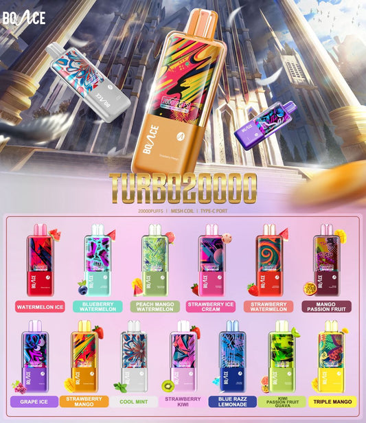 Bounce Vape Turbo 20000 Puffs – Premium Disposable Vape UAE