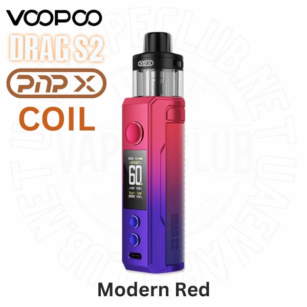 VOOPOO Drag S2 Modern Red 60W pod mod UAE