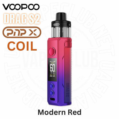 VOOPOO Drag S2 Modern Red 60W pod mod UAE