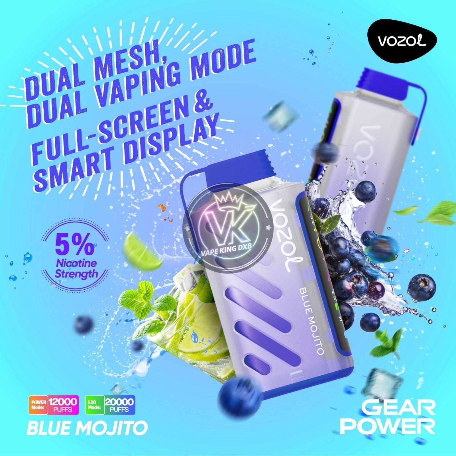 Vozol Gear Power 20000 Puffs Dubai | Rechargeable Disposable UAE | VKDXB Vape king dxb Vozol Gear Power 20000 Puffs Dubai | Rechargeable Disposable UAE | VKDXB Vape king dxb