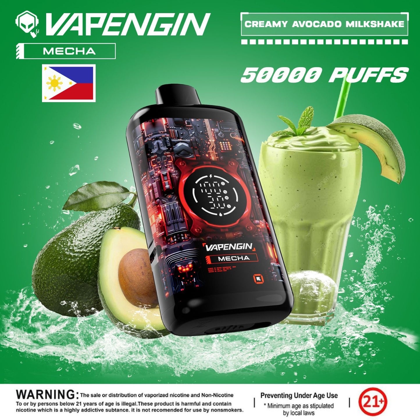 Vapengin Mecha 50000 Puffs Taro Ice Cream Disposable Vape Dubai