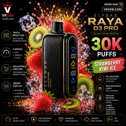 Elf Bar Raya D3 Pro 30000 puffs Peach Mango Watermelon flavor