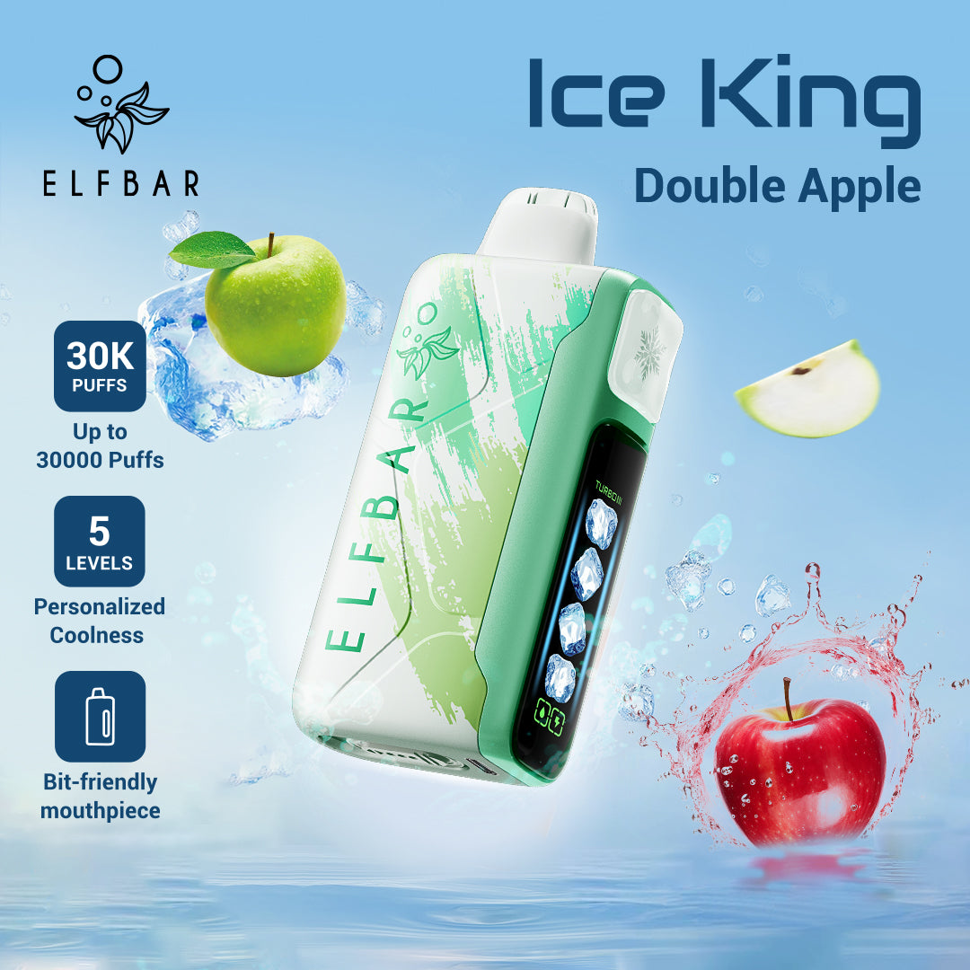 Elfbar ice king 30k at vape king dxb double apple