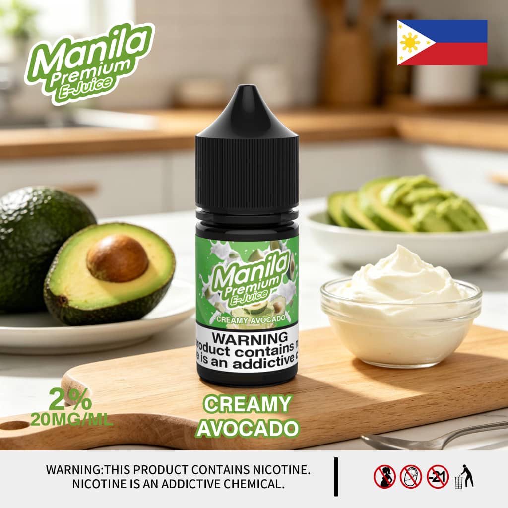 Manila Premium E-Juice Salt Nic Creamy Avocado 30ml 20mg UAE