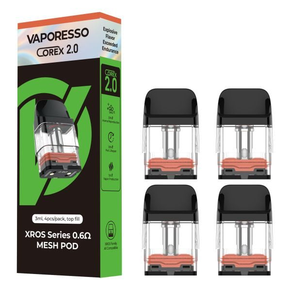 Vaporesso XROS Series COREX 2.0 Mesh Pods 3ml – 4-Pack
