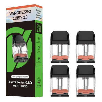 Vaporesso XROS Series COREX 2.0 Mesh Pods 3ml – 4-Pack