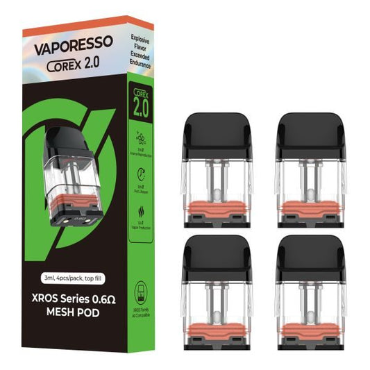 Vaporesso XROS Series COREX 2.0 Mesh Pods 3ml – 4-Pack