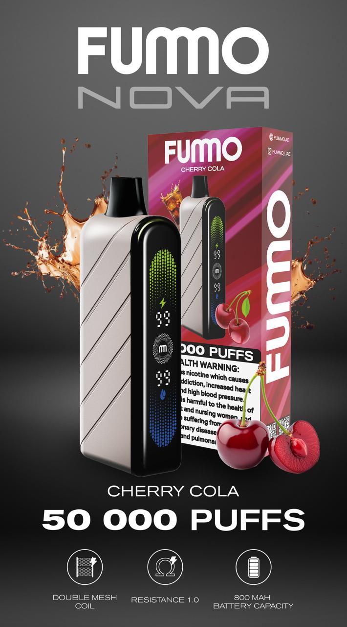 Fummo Nova 50000 Puffs – All Flavours Disposable Vape Dubai