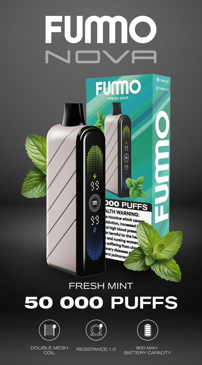 Fummo Nova 50K – Adjustable Airflow Vape Dubai UAE