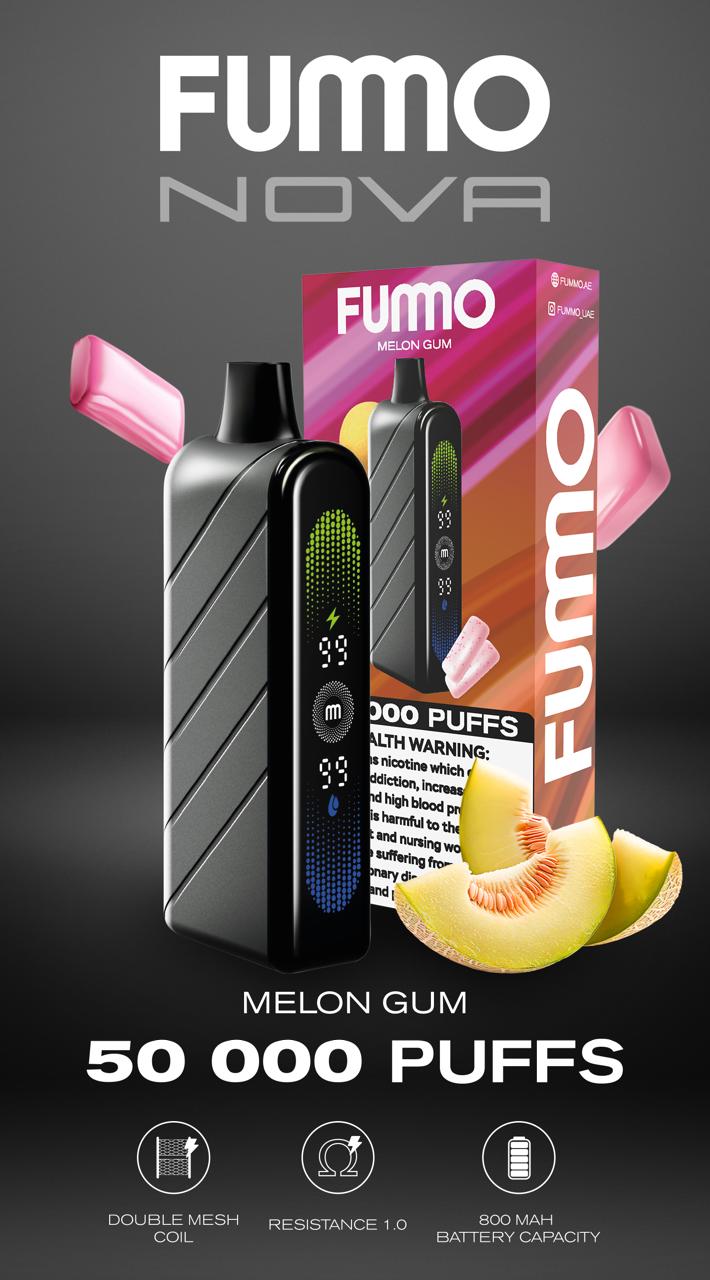 Fummo Nova 50K – High Puff Count Disposable Vape UAE