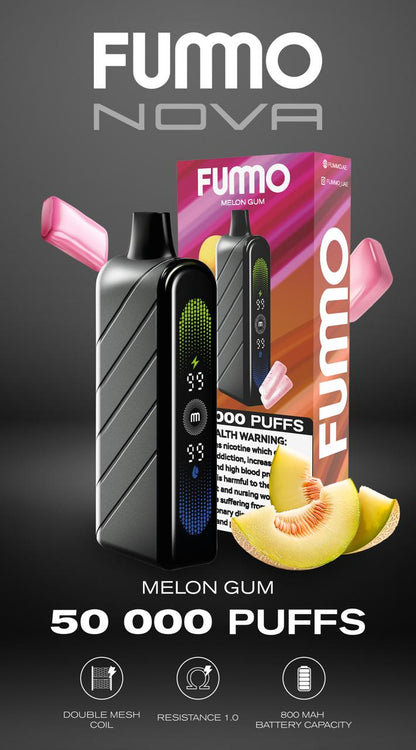 Fummo Nova 50K – High Puff Count Disposable Vape UAE