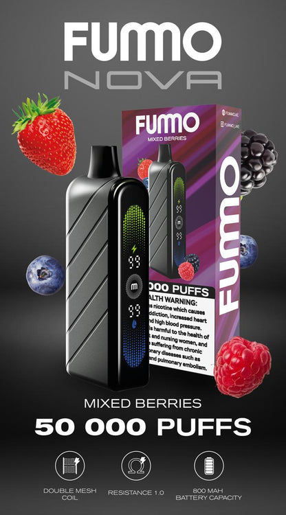 Fummo Nova 50K Disposable Vape – Smart LED Display