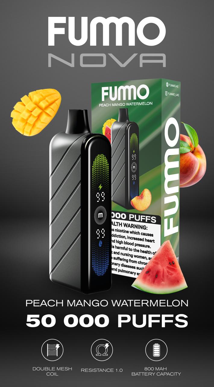 Fummo Nova 50000 Puffs – Nicotine Salt 20mg Vape Dubai