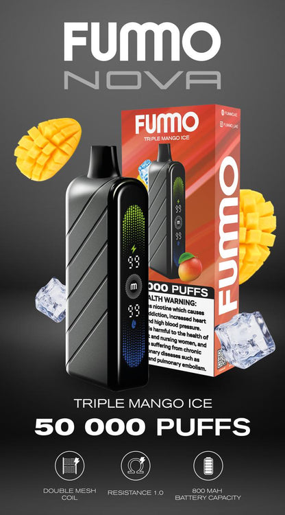Fummo Nova 50000 Puffs Disposable Vape Dubai UAE – Front View