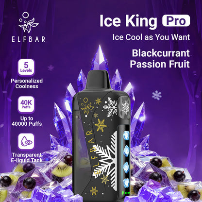 ELFBAR Ice King Pro Blackcurrant Passion Fruit Flavor UAE