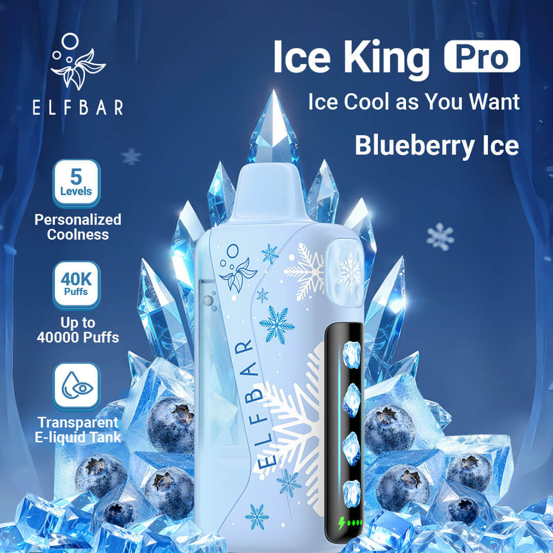 ELFBAR Ice King Pro Blueberry Ice Flavor Dubai Disposable Vape