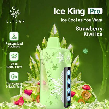 ELFBAR Ice King Pro Strawberry Kiwi Ice Flavor Vape UAE