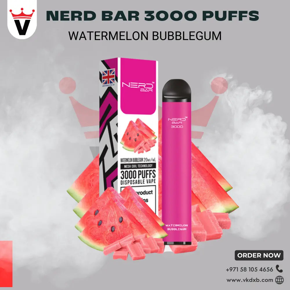 NERD BAR 3000 PUFFS Disposable Vape in Dubai Vape king dxb NERD BAR 3000 PUFFS Disposable Vape in Dubai Vape king dxb