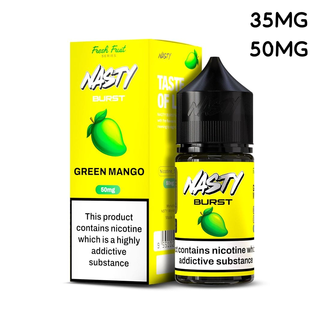 Nasty Burst Salt Nic 30ml — green mango bottle Dubai UAE