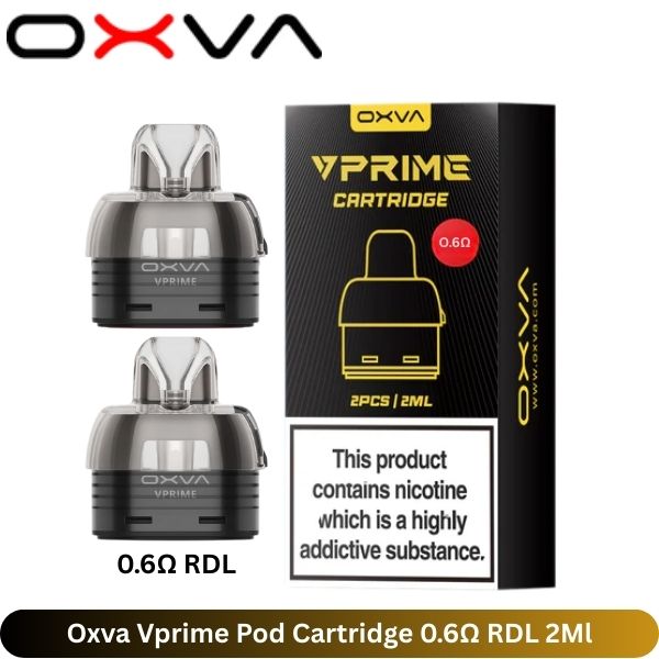 OXVA VPrime replacement pod cartridge 0.6 ohm RDL 2ml Dubai UAE