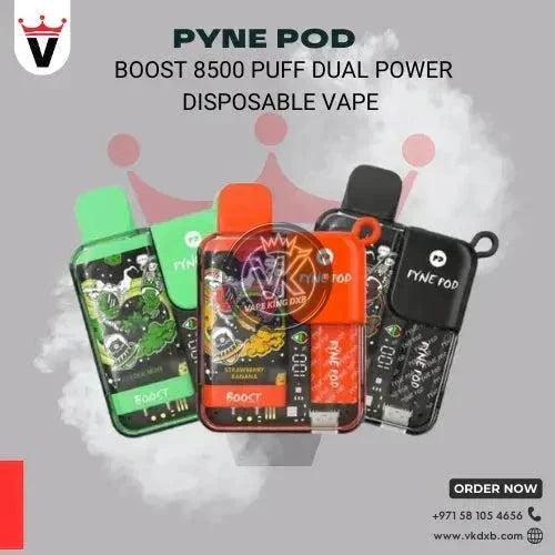 Pyne Pod Boost 8500 Dual Power Disposable | Dubai Vape king dxb Pyne Pod Boost 8500 Dual Power Disposable | Dubai Vape king dxb