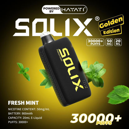Hayati Solix Golden Edition – 30,000 Puffs Premium Disposable Vape in Dubai & UAE