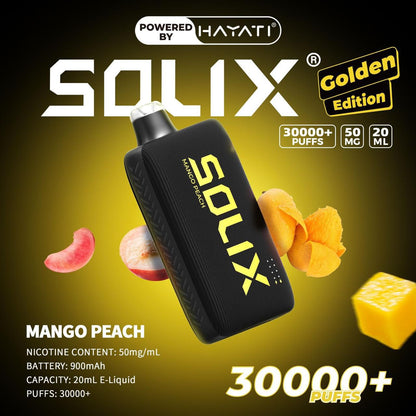 Hayati Solix Golden Edition – 30,000 Puffs Premium Disposable Vape in Dubai & UAE