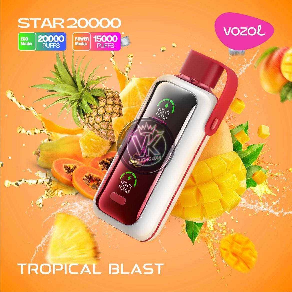 Vozol Star 20000 Puffs 5% Nicotine Dual Power Vape at vape king dxb Vape king dxb Vozol Star 20000 Puffs 5% Nicotine Dual Power Vape at vape king dxb Vape king dxb