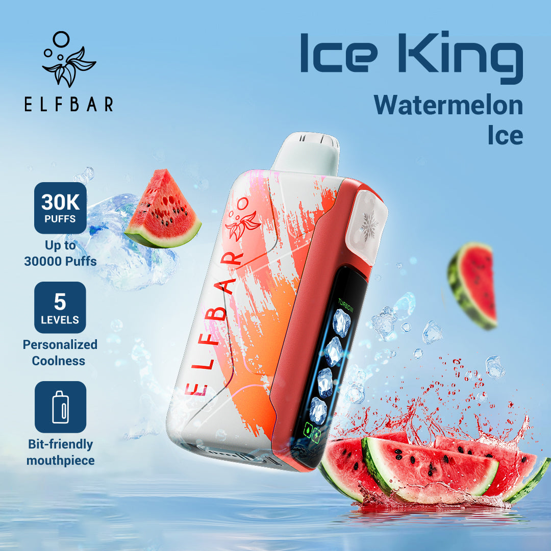 Elfbar Ice King 30000 vs Waka 50000 Puffs vape comparison, icy sweet disposable vape battle, vape product showdown - Buy Elfbar Ice King 30000 puffs Disposable Vape in YOUR CITY-FAST ...