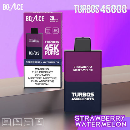 Bounce Turbo 45000 Puffs Disposable Vape Dubai UAE - Triple Mango Strawberry Watermelon Flavors
