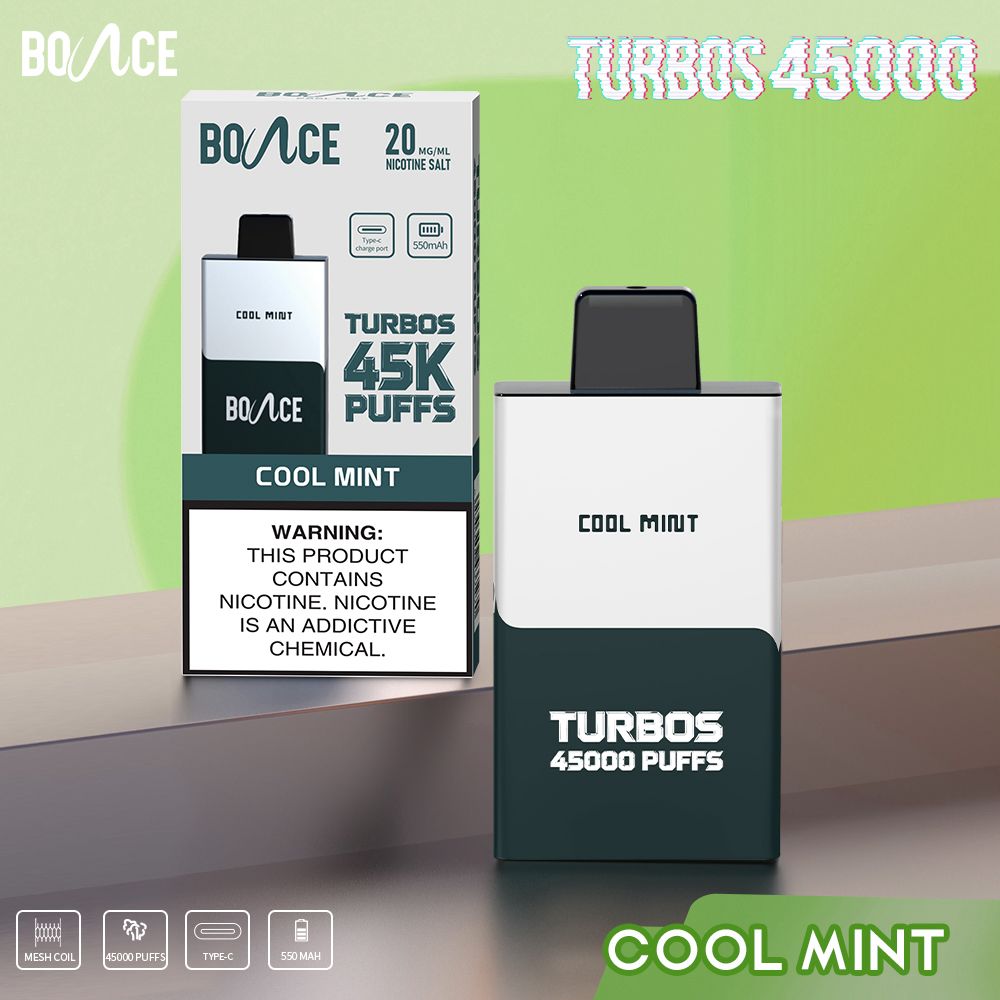 Bounce Turbo 45000 Rechargeable Disposable Vape Dubai - USB-C 550mAh Battery UAE