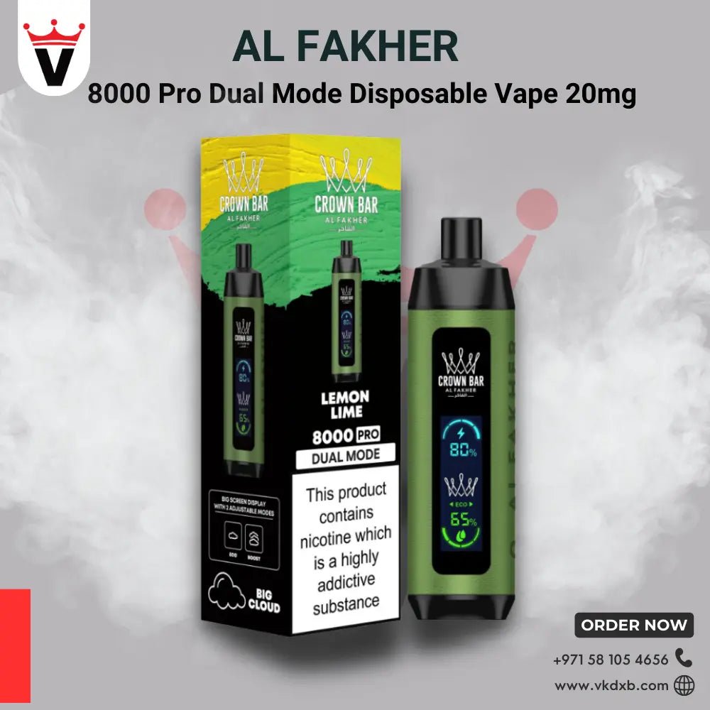 AL FAKHER CROWN BAR 8000 DUAL PRO Disposable Vape in Dubai - Vape king dxbBERRY ICE