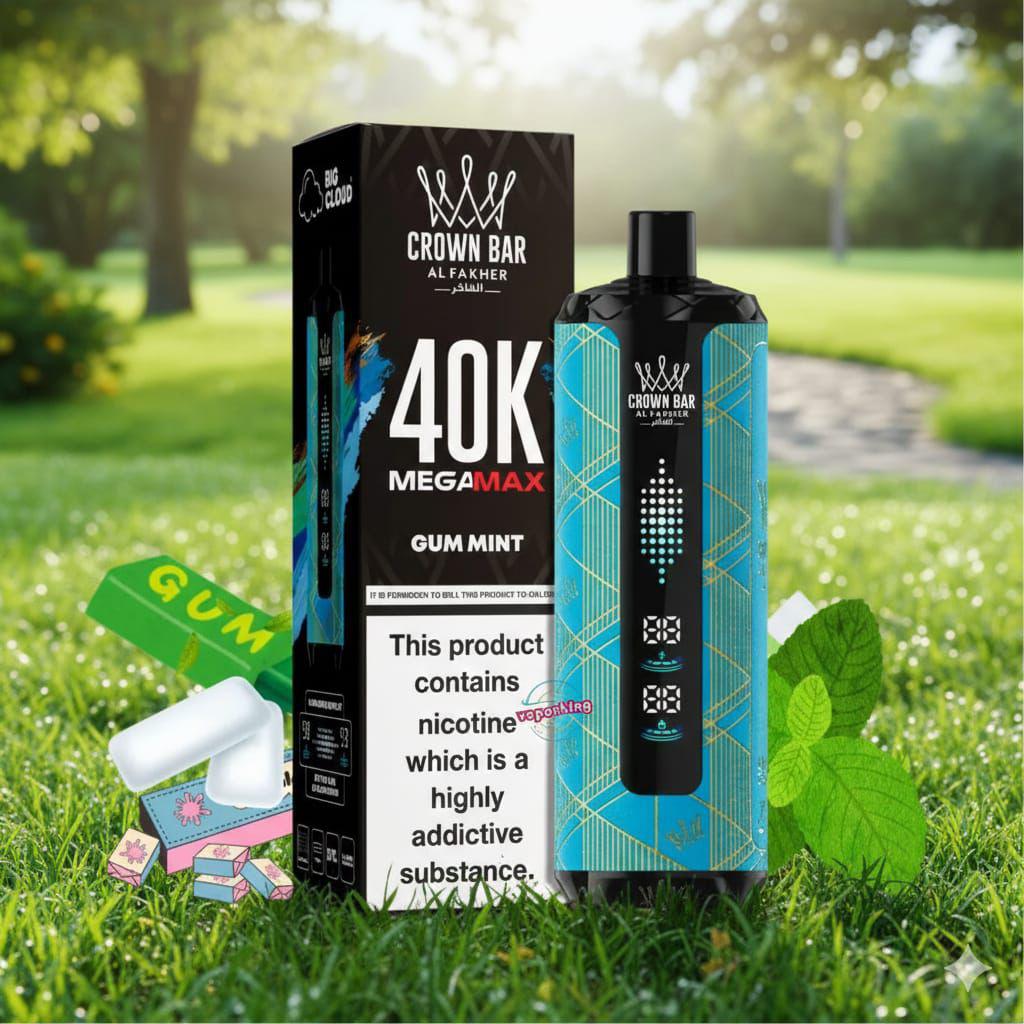 al fakher mega max 40k at vape king dubai gum mint
