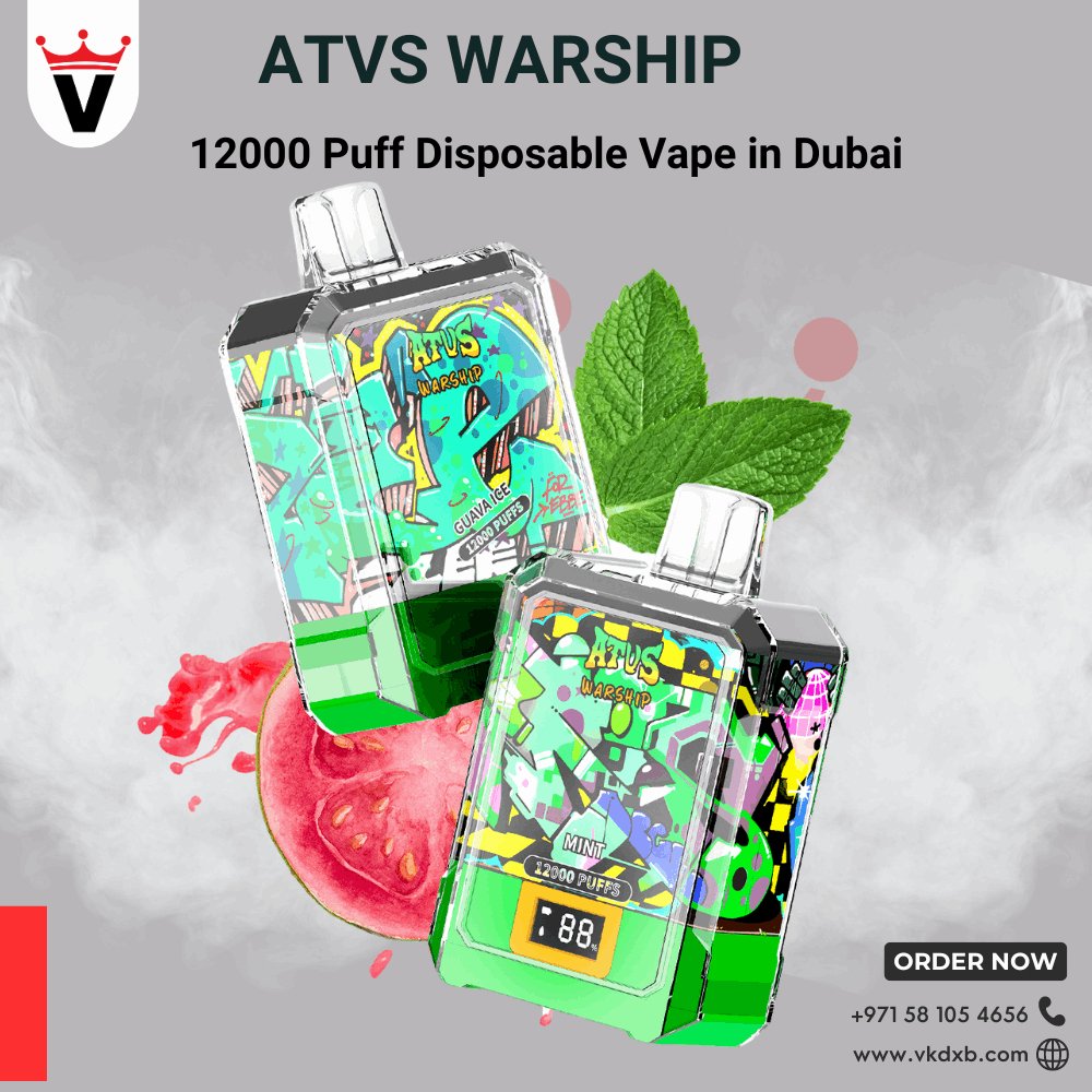 ATVS Warship 18000 Puff Disposable Vape in Dubai - Vape king dxbBlueberry Ice