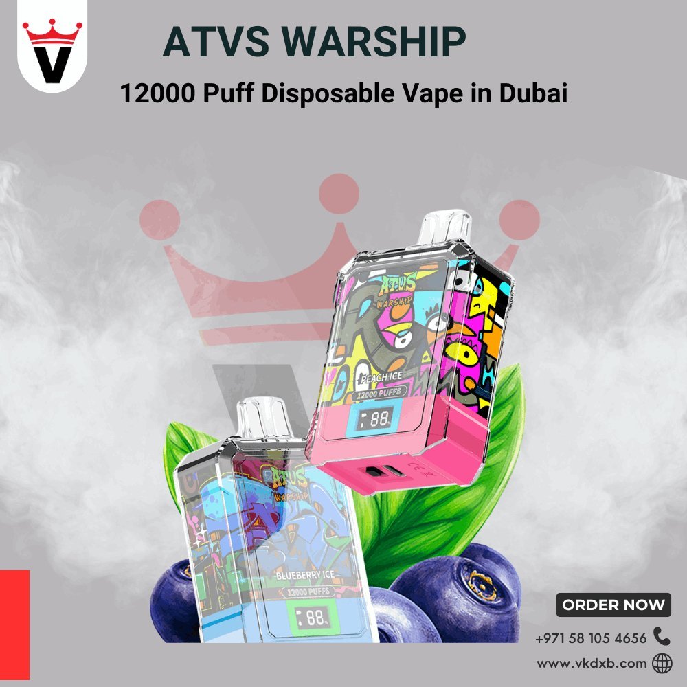 ATVS Warship 18000 Puff Disposable Vape in Dubai - Vape king dxbBlueberry Ice