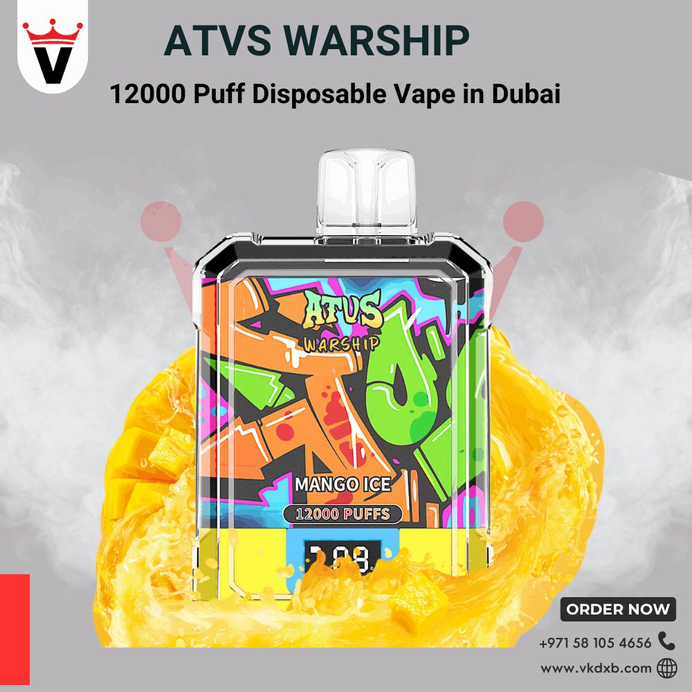 ATVS Warship 18000 Puff Disposable Vape in Dubai - Vape king dxbBlueberry Ice