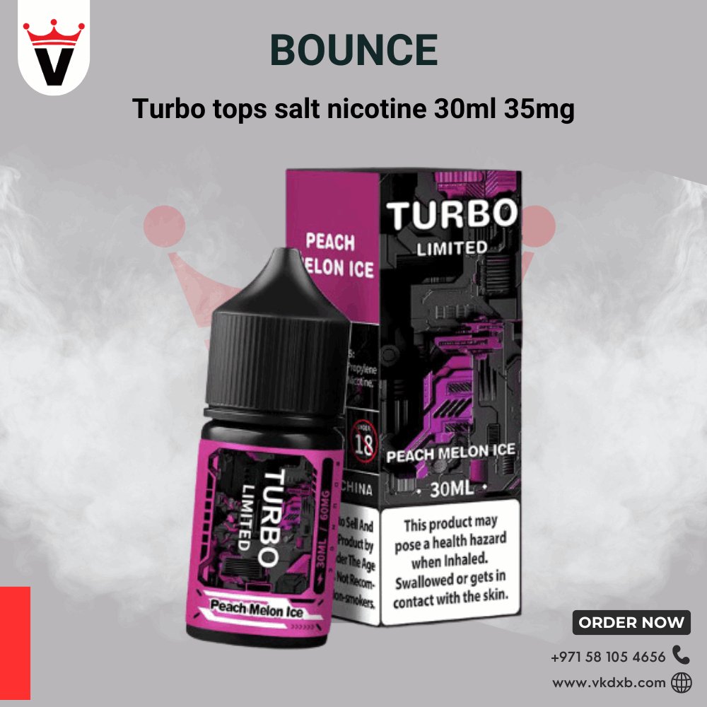 Bounce Turbo Vape Liquid in Dubai | Premium E - Liquid Selection - Vape king dxbGrape Ice