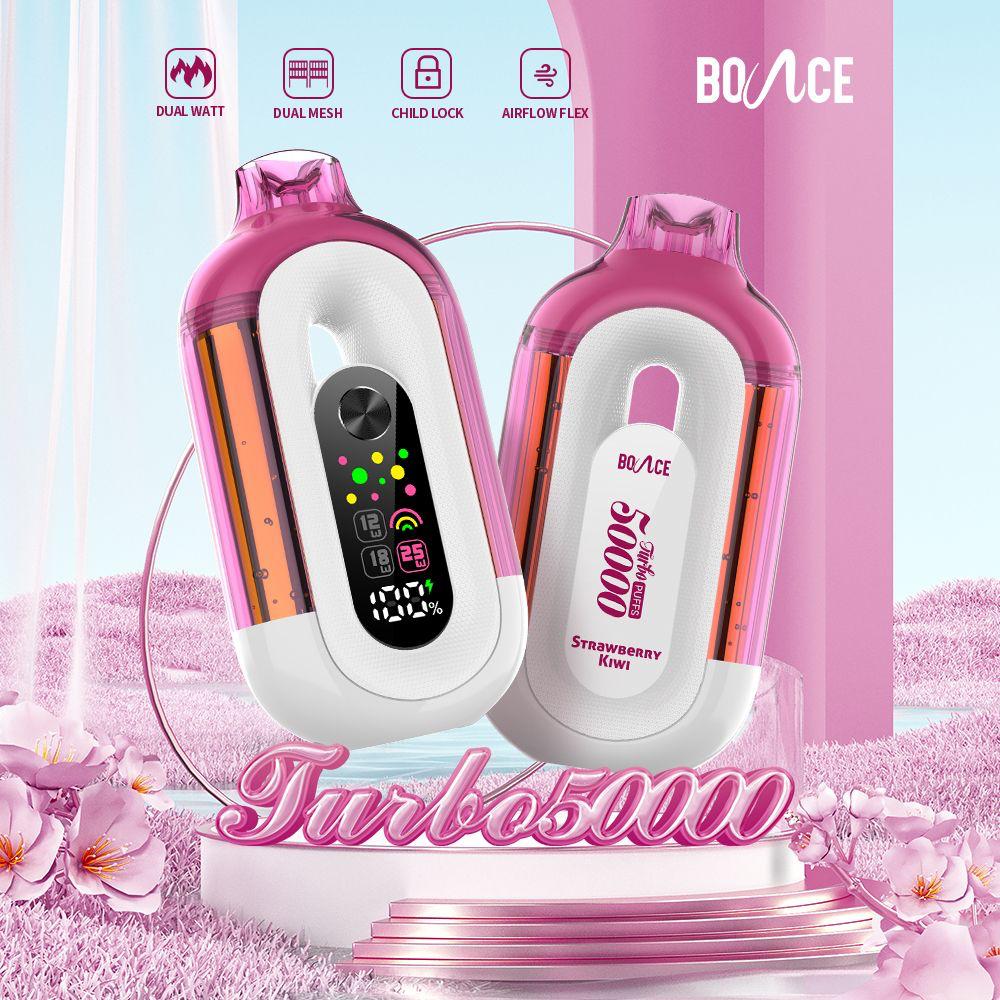 Bounce Turbo Strawberry Kiwi Vape – Long Lasting Disposable Vape in Dubai