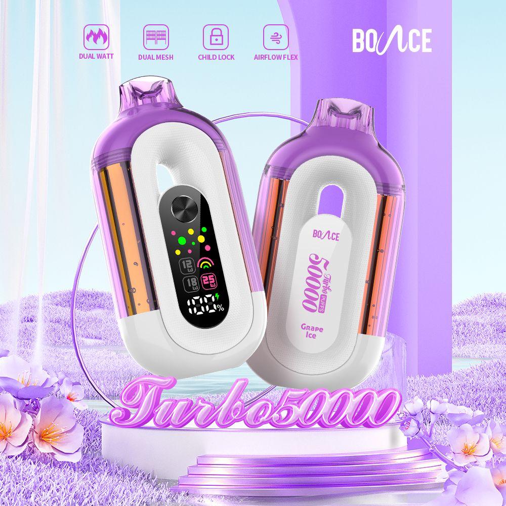 Grape Ice Bounce Turbo Vape – 50000 Puffs Disposable Vape Dubai UAE