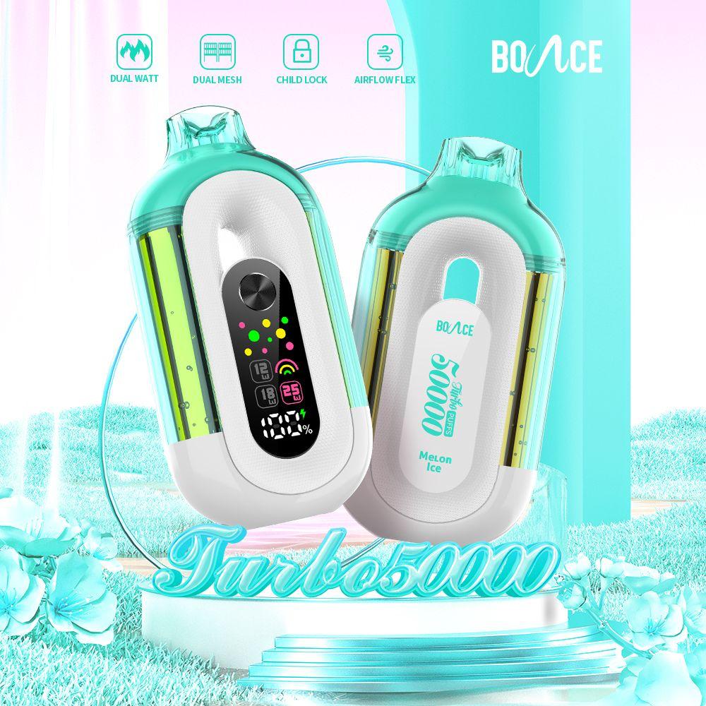 Bounce Turbo Melon Ice Vape – Icy Flavor Disposable Vape in UAE