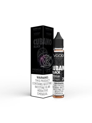 CUBANO BLACK VGOD SALTNIC 30ML - Vape king dxb25mg