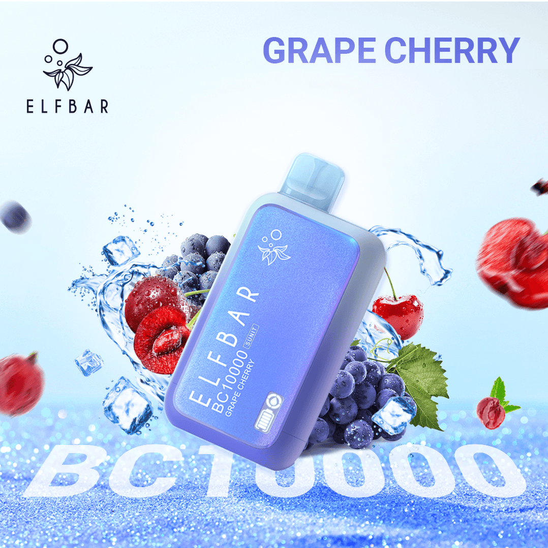 ELF Bar BC10000 5% Grape Cherry Disposable Vape Dubai 10000 Puffs
