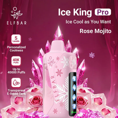 ELFBAR Ice King Pro Disposable Vape UAE - Side Profile View